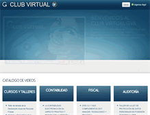 Tablet Screenshot of clubvirtual.gvaweb.com